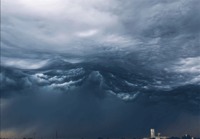 Timelapse aaltoilevista myrskypilvistä