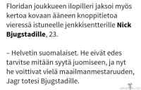 Jagr suomalaisista