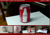 Anamorphic Coke Can Illustration