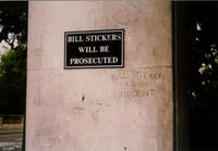 Bill stickers