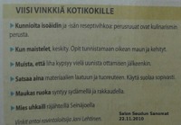 Viisi vinkkiä kotikokeille