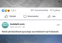 Onnistunut mainoksen sijoittelu