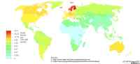 Metal bands per 100 000 people