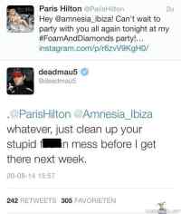 Paris Hilton & Deadmau5 - Paris Hilttonin vaahtobileet oli vain tekosyy kuurata paikka saippualla Deadmau5ia varten