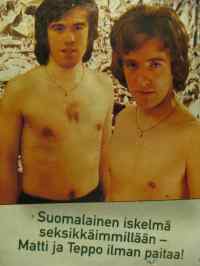 suomalainen iskelmä - Matti ja Teppo ilman paitaa