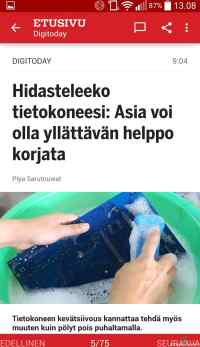 Tietokoneen kevätsiivous.