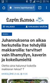 Juhannuksen ruokaohje - Makkaran tekoon