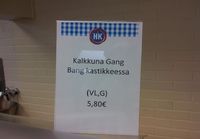 Kalkkunaa missä kastikkeessa?