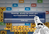 YOLO scrabble