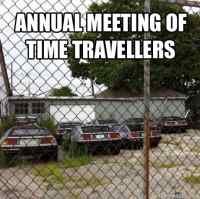 Annual meeting of time travellers