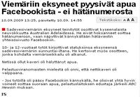 Facebookista apua