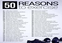 50 reasons to exercise