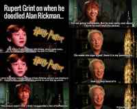 Mukavia muistoja :) - Alan Rickmanin ja Rupert Grintin hyviä muistoja :)