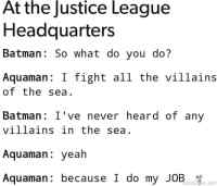 Aquaman hoitaa hommat