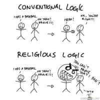 Conventional vs religious logic