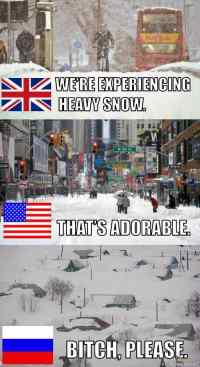 Heavy snow in Britain