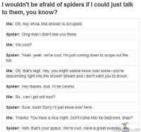 If spiders could talk