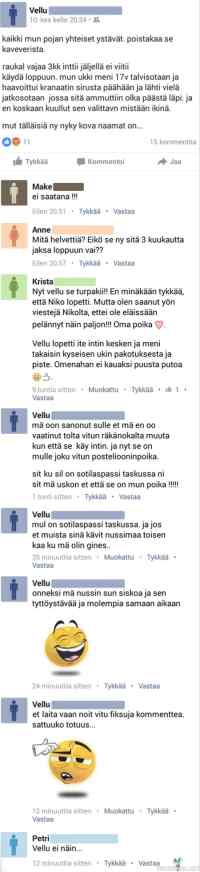 Isänsä poika  - Vellu ei tykkää kun pojalta jäi intti kesken 