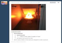 Satan forgot to flush