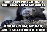 Confession bear