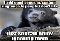 Custom ringtones to people i dont like