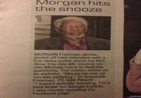 Morgan Freeman testailemassa uutta teknologiaa