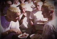 Eminem sharing M&Ms with other Eminems