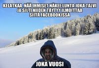 Lunta joka vuosi!