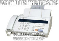 What does the fax say?