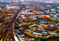 Tilt-shift valokuva Lontoosta