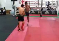 Buakaw treenaamassa