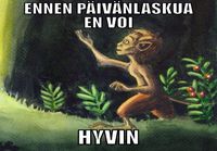 Menninkäinen ei voi hyvin