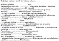 Naisen treffi-ilmoitusten tulkitseminen