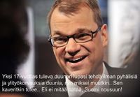 Kyllä Sipilä tietää miten Suomi saadaan nousuun! 