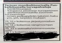 Turvapalveluja tarjolla