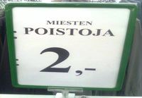 Miesten poistoja