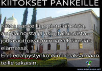 Kiitokset pankeille