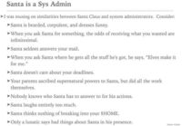 Santa is a Sys Admin