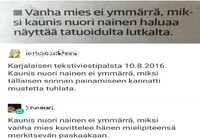 Vanha mies ei ymmärrä