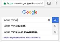 Googlen hakuehdotukset