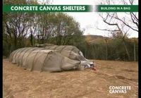 Concrete canvas tents