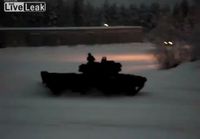 Ruotsalainen tankki driftaa