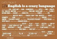 English is a crazy language