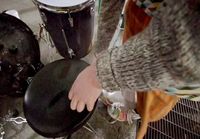 Drummer vs. street drummers