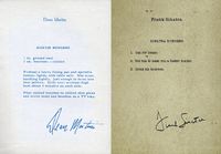 Dean Martin & Frank Sinatra sharing recipes