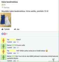 Mekot myynnissä