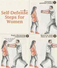 Self defence steps for women