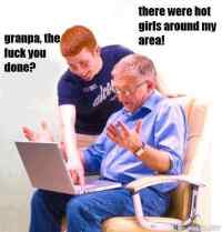 Granpa got internet