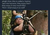 Elon musk köysiradassa