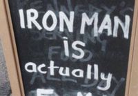 Iron Man = Fe Male